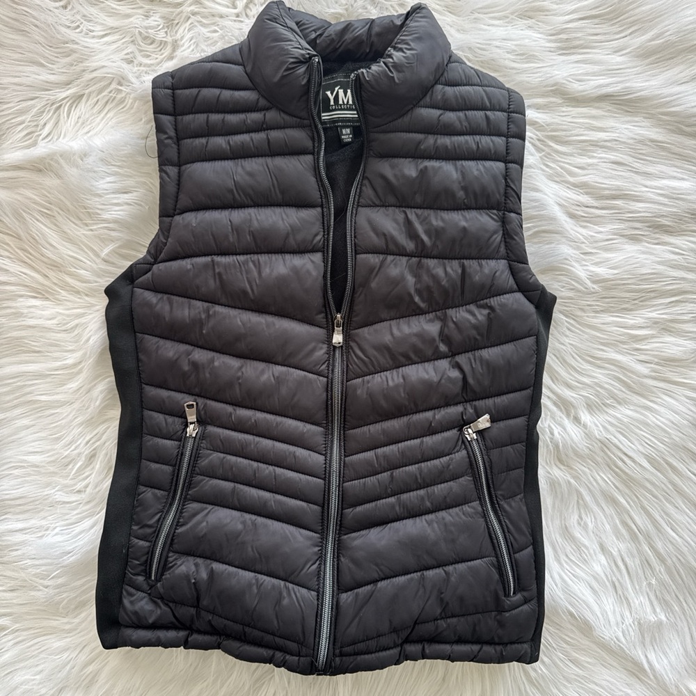 YMI Black Quilted Women's Vest
